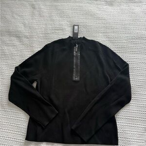 Banana Republic Men's Black Zip-Up Sweater
